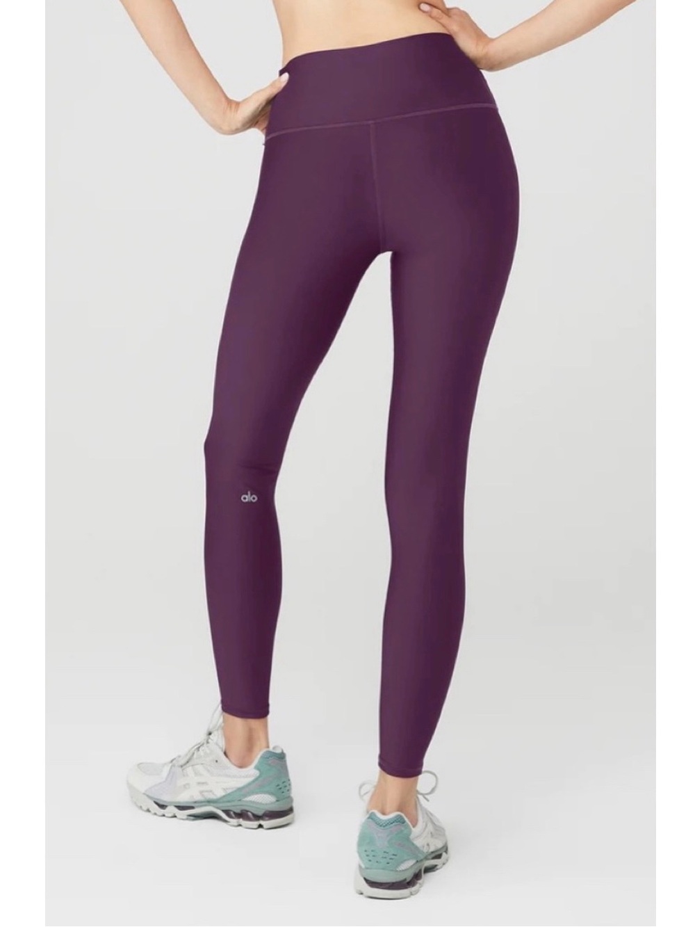 NWT💕ALO 7/8 High-Waist Airlift Legging in Dark Plum Size L